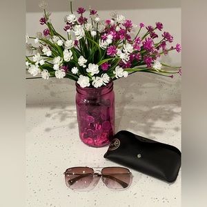 Ray-Ban 3607 metal frame w/ Gradient brownish/red lenses (Made in Italy) nwot